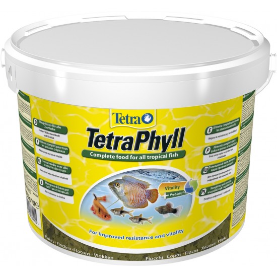Tetra Phyll Flakes 1000ml- magas spirulina tartalmú prémium lemezes díszhaltáp