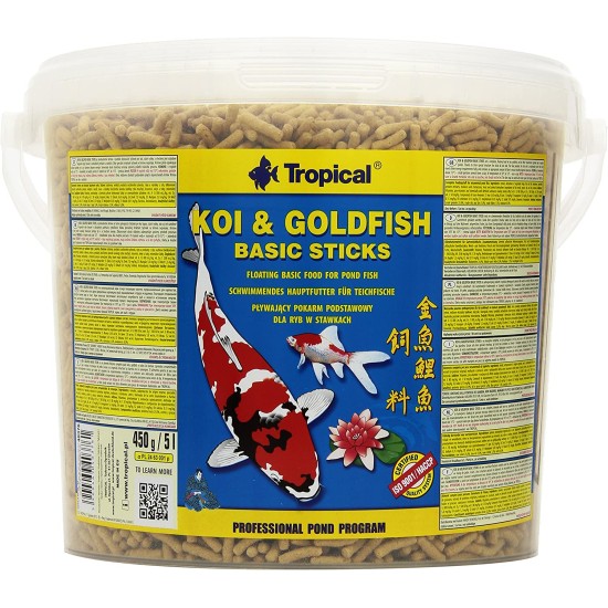 Tropical - Koi & Goldfish Basic Sticks 5l / 430g