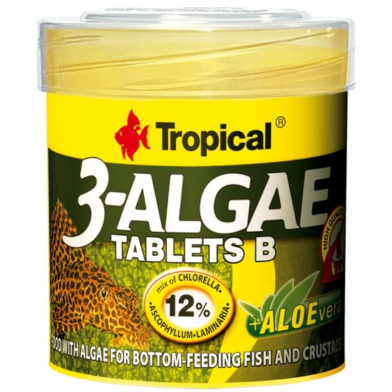Tropical 3-algae tablets B + aloe vera 50ml/36g