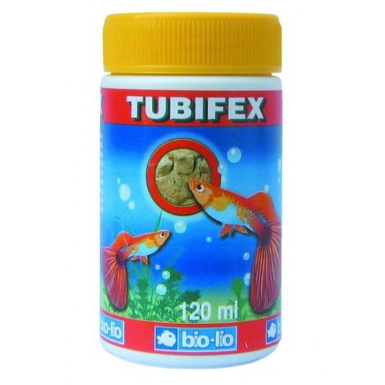 Haltáp-Bio-lio Tubifex  liofilizált kocka - szárított tubifex 120 ml / 12g