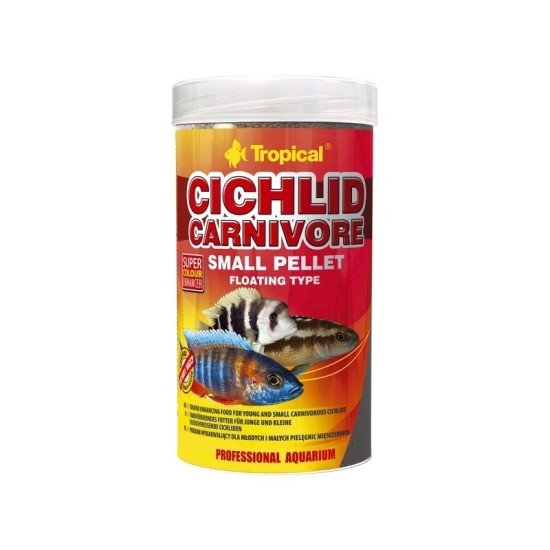 Tropical - Cichlid Carnivore Small Pellet 250ml/90g