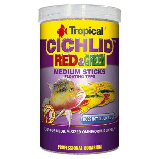 Tropical - Cichlid Red&Green Med.Sticks 1000ml/360g