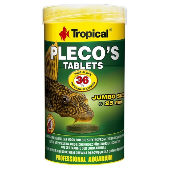 Tropical Pleco's tablets 250 ml (tablettás táp algaevő halaknak)