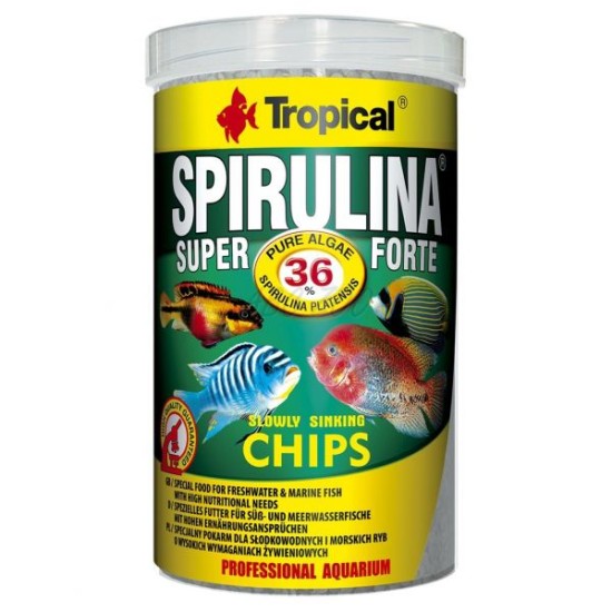Tropical - Super Spirulina Forte Chips 1000ml/520g